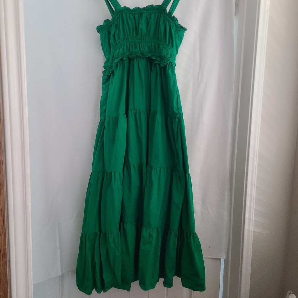 J CREW Emerald Green Maxi Sundress